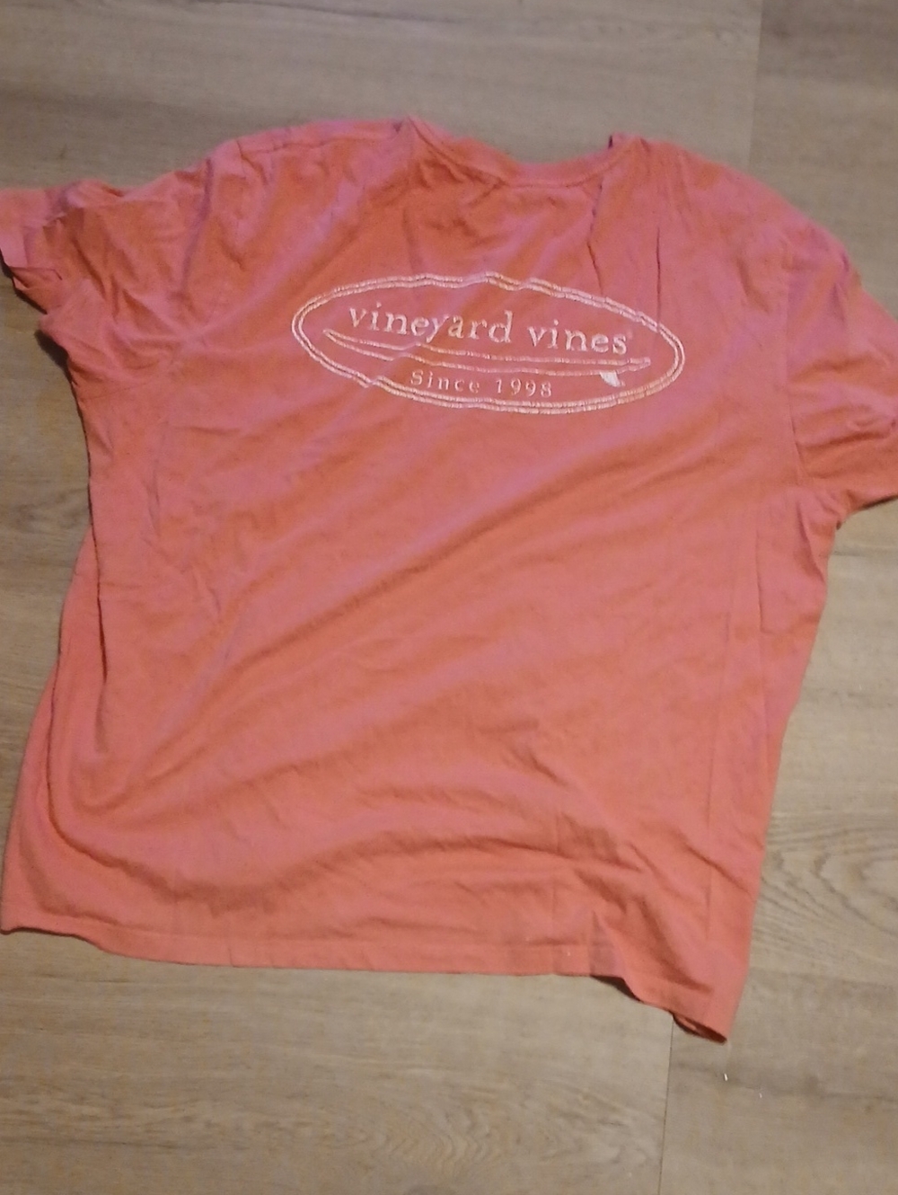 Vineyard Vines Mens Coral Logo Tee